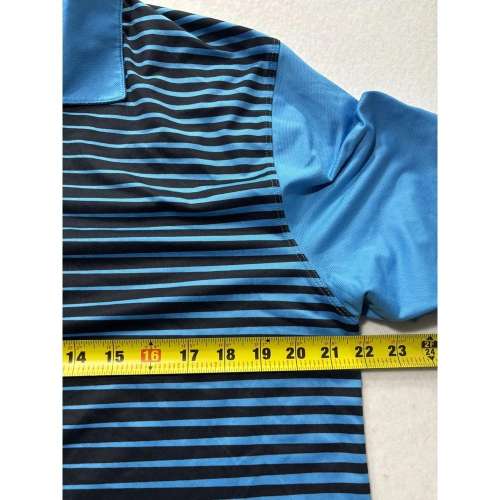 Nike Golf Tour Performance Polo Shirt Mens Medium Blue Dri-FIT Short Sleeve